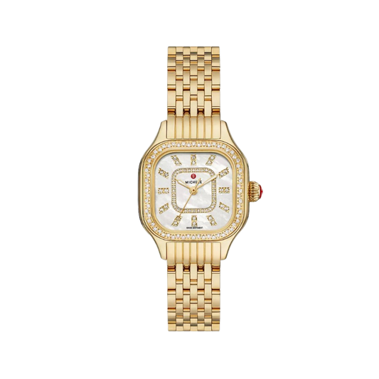 Michele Meggie 18K Yellow Gold-Plated Diamond Watch