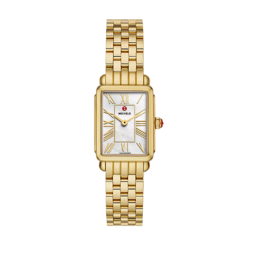 Michele Deco Park 18K Yellow Gold-Plated Watch