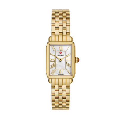 Michele Deco Park 18K Yellow Gold-Plated Watch