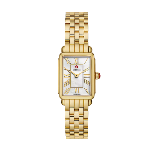 Michele Deco Park 18K Yellow Gold-Plated Watch
