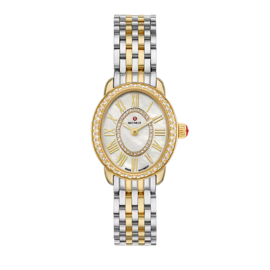 Michele Serein Oval Diamond Watch