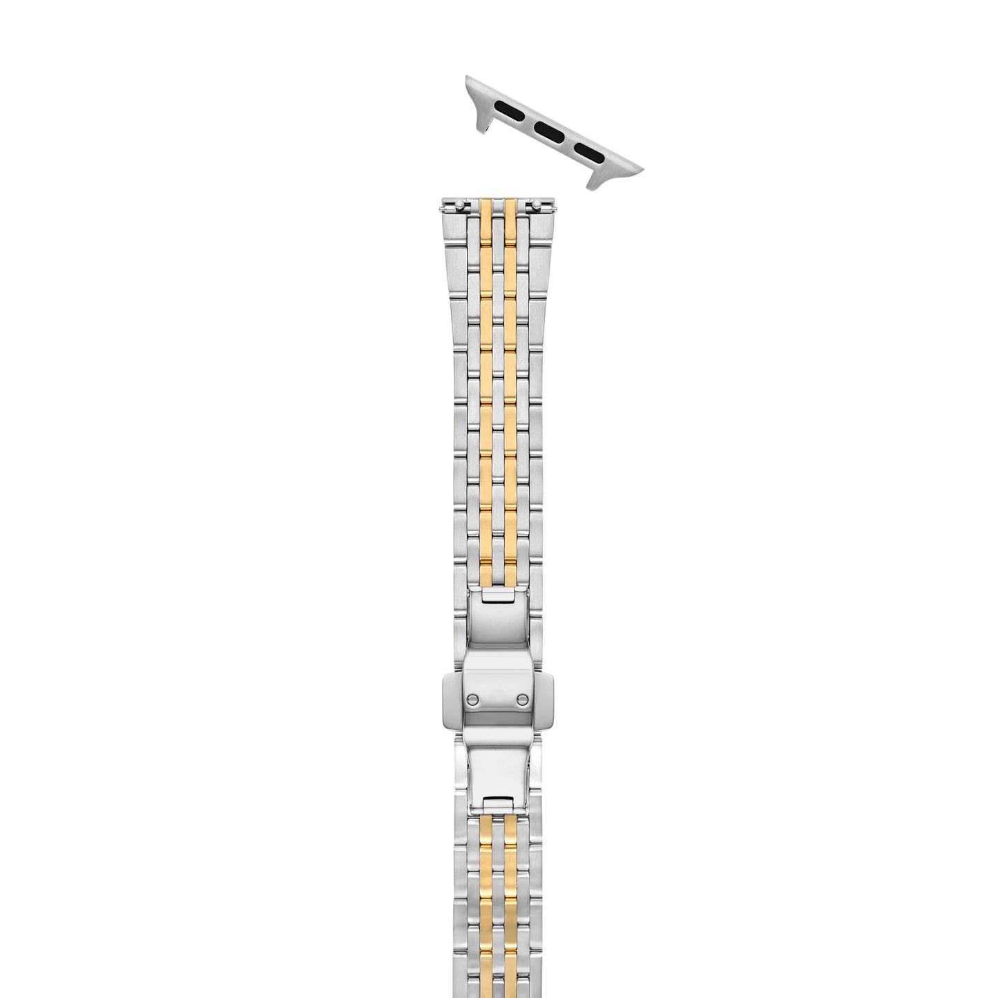 Michele Two Tone Stainless Steel Strap
