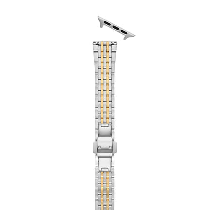 Michele Two Tone Stainless Steel Strap