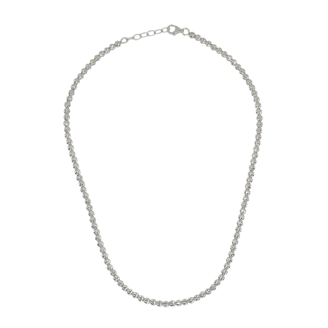 Desmos Sterling Silver Diamond Necklace