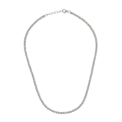 Desmos Sterling Silver Diamond Necklace