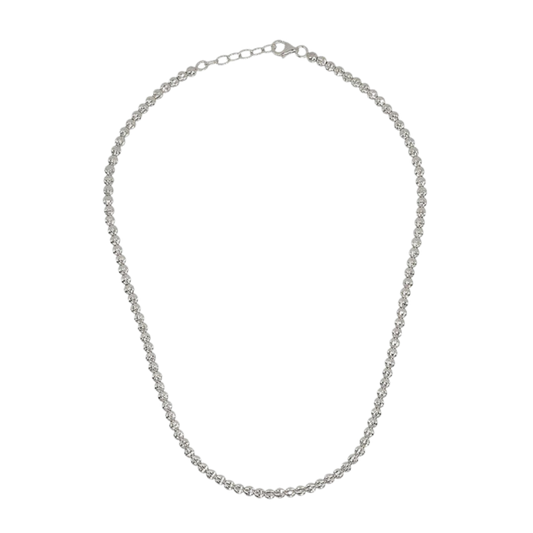 Desmos Sterling Silver Diamond Necklace