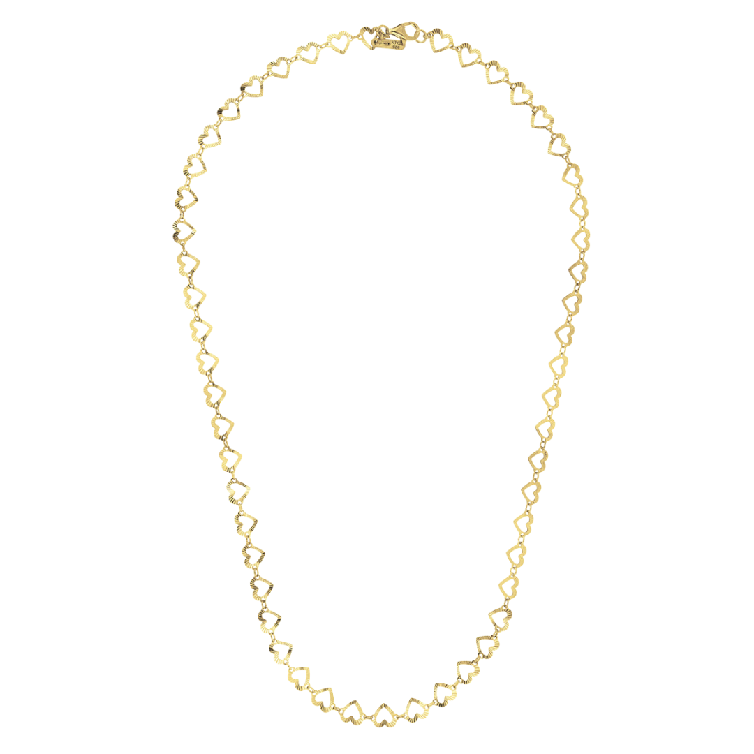 Desmos Gold-Plated Sterling Silver 16" Arte Cuore Necklace