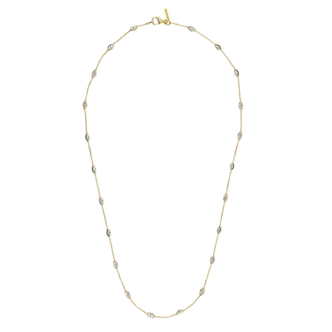 Desmos 18K Yellow Gold Plated Diamond Necklace