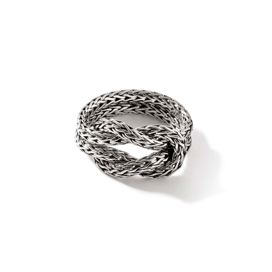 John Hardy Silver Love Knot Ring