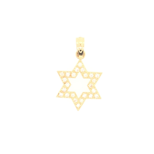 Estate 14k Gold Star of David Pendant