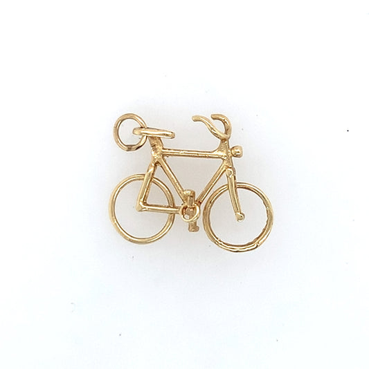 Estate 14K Gold Bike Charm