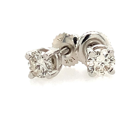 Estate 4 Prong Diamond Studs