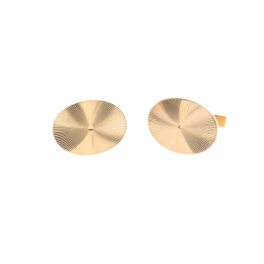 Estate 'Tiffany' Oval Cuff Links