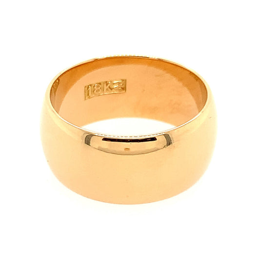 Estate 18K Thick Gold Band