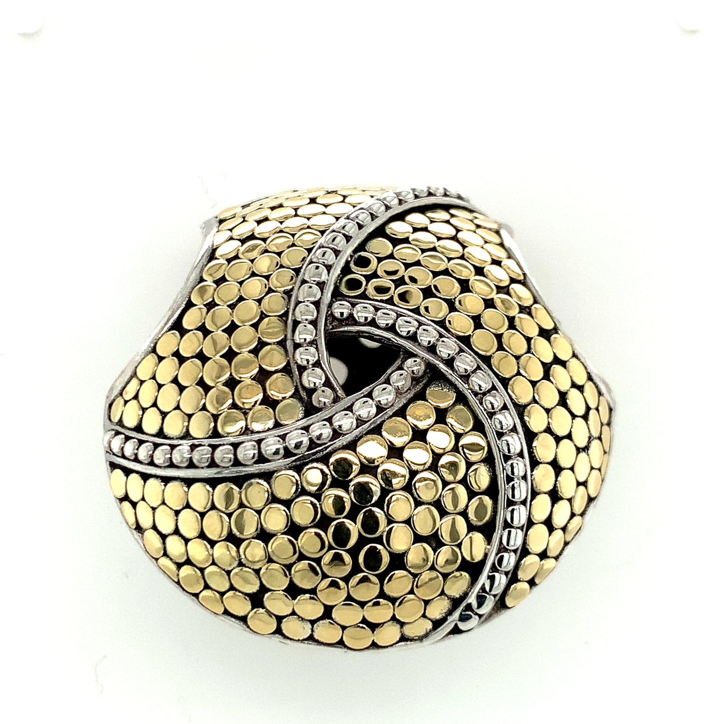 Estate John Hardy Two Tone "Dot" Knot Large Slide Pendant
