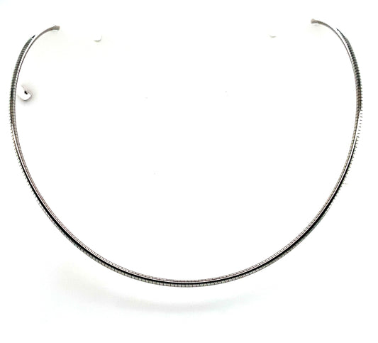 Estate 14K Gold Round Omega Chain