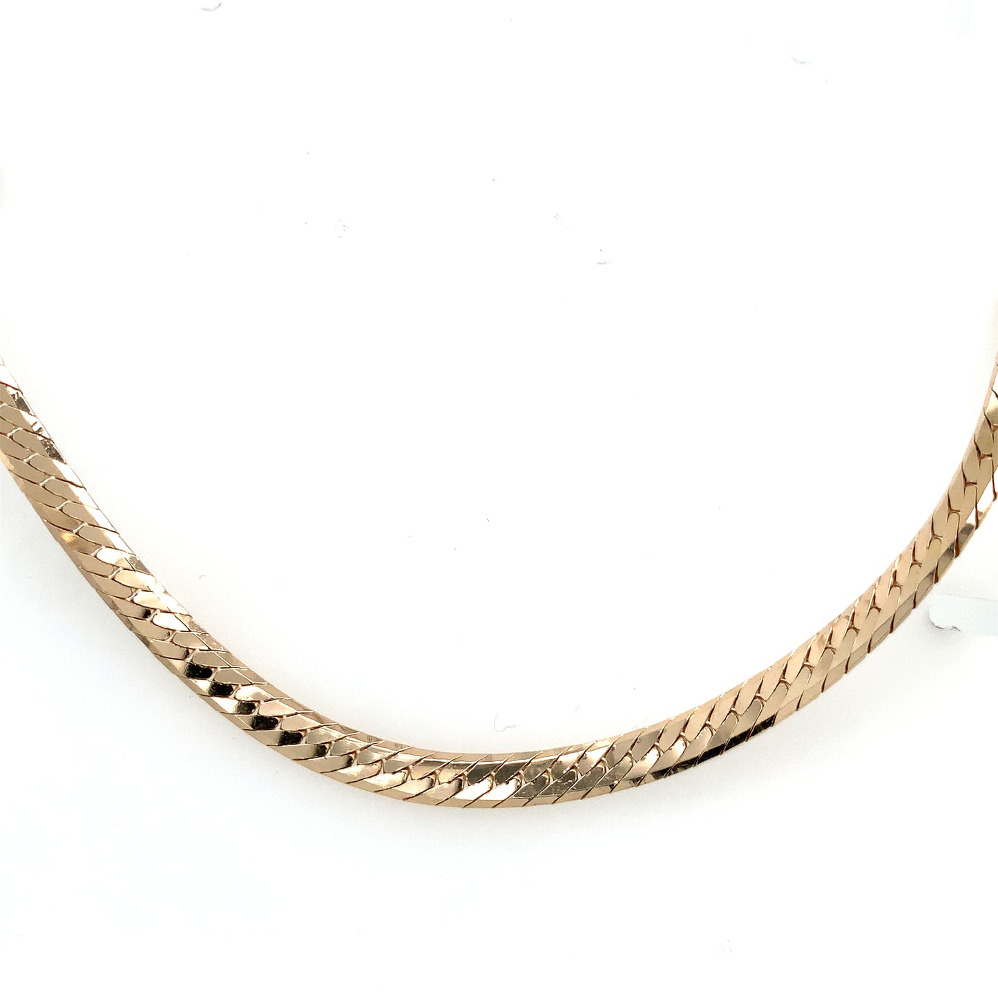 Estate 14K Gold Herringbone Chain