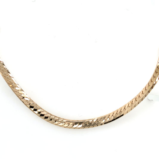 Estate 14K Gold Herringbone Chain