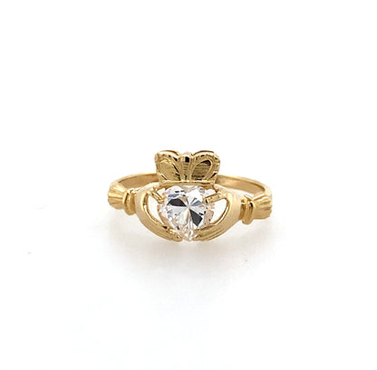 Estate 14K Gold Claddagh Ring