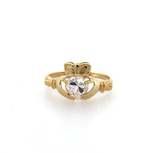 Estate 14K Gold Claddagh Ring