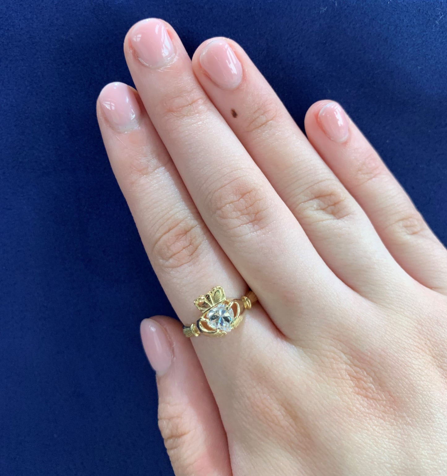 Estate 14K Gold Claddagh Ring