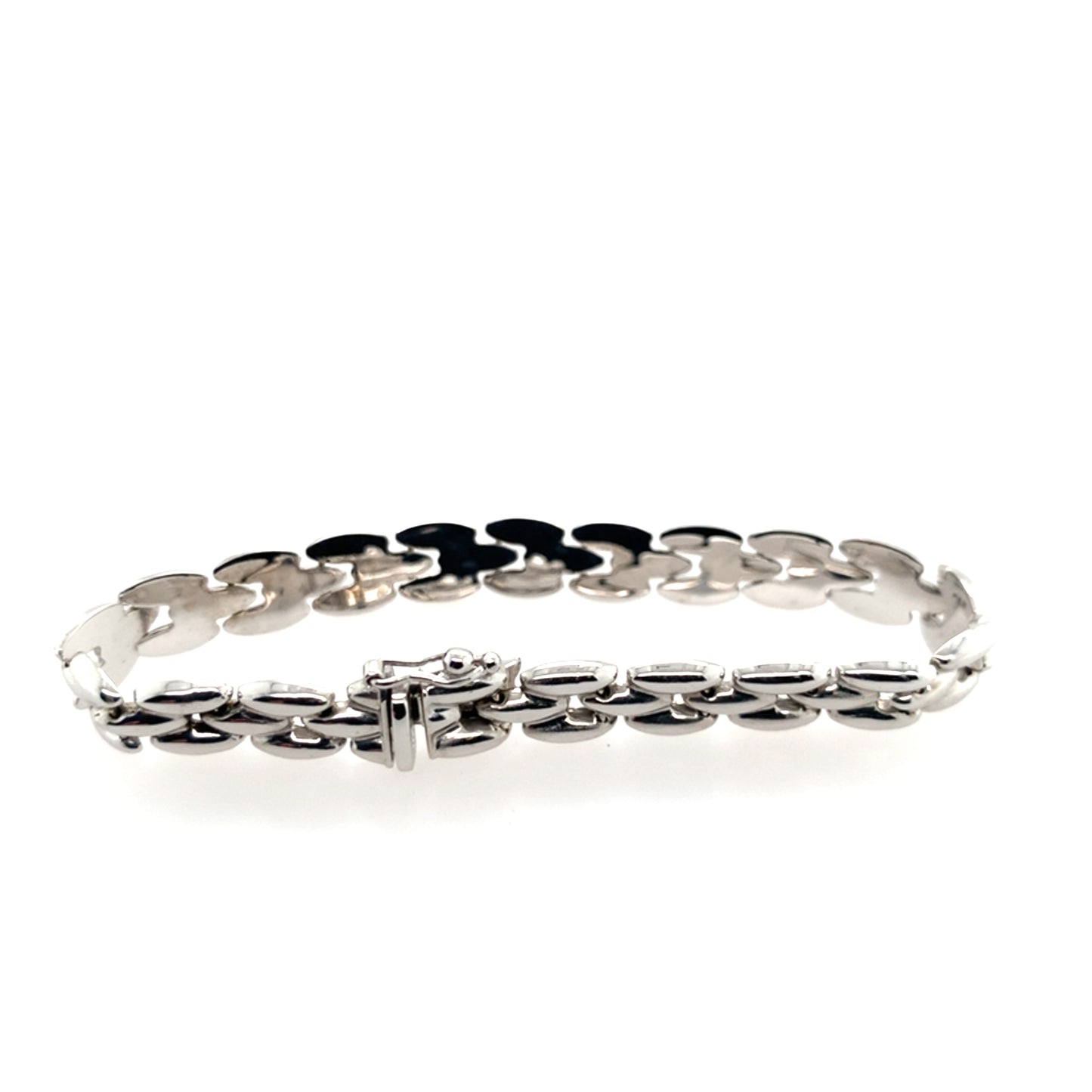 Estate 14K Gold Brick Style Bracelet