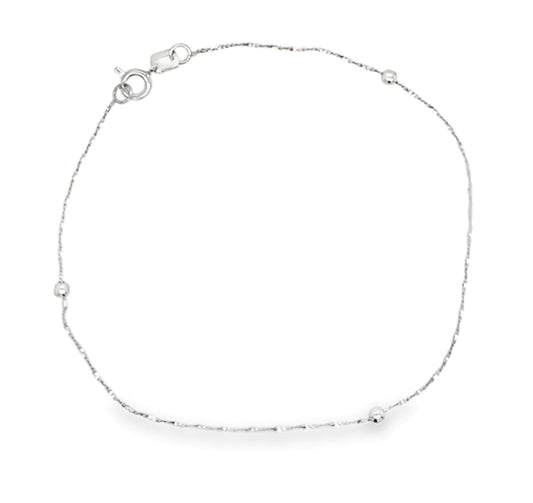 Estate 14K Gold Beaded Bracelet