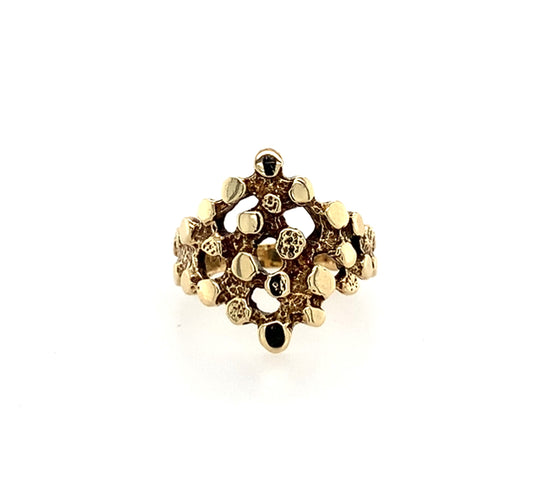 Estate 14K Gold Nugget Ring