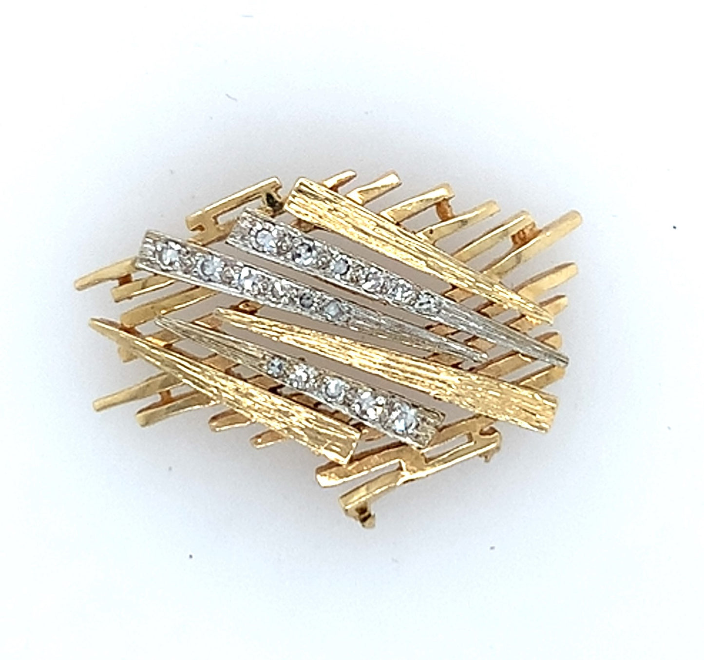 Estate 14K Gold Yellow Gold Diamond Pendant