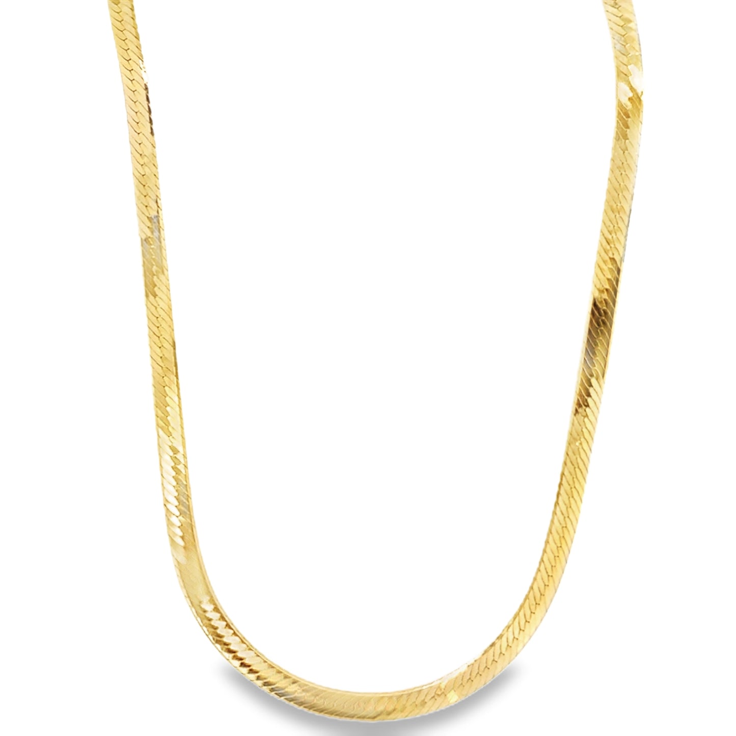 Estate 14K Gold 18" Herringbone Chain