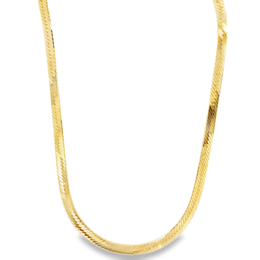 Estate 14K Gold 18" Herringbone Chain