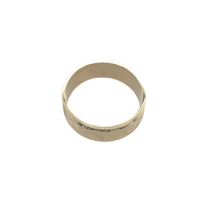 Estate 14K Yellow Gold 5.75Mm Diamond Cut Band