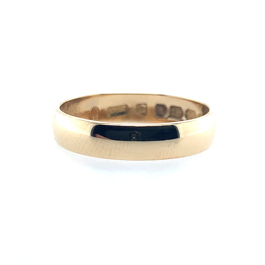 Estate 10K Yellow Gold 4Mm Plain Band