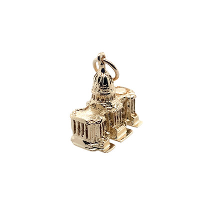 Estate 14K Yellow Gold United States Capitol Charm