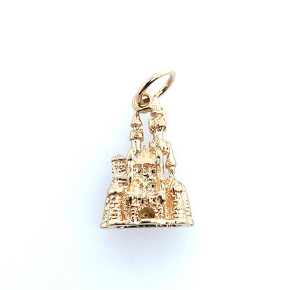 Estate 14K Yellow Gold Disneyland Castle Charm