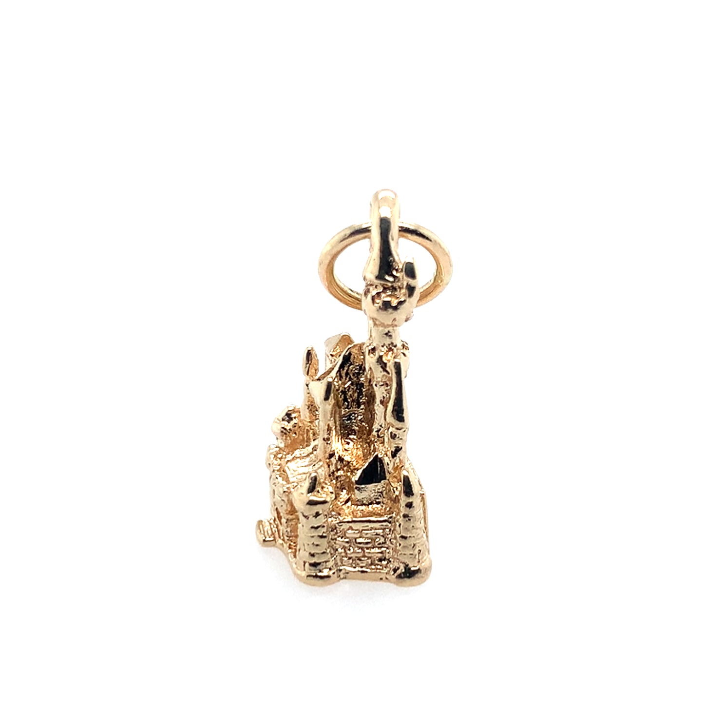 Estate 14K Yellow Gold Disneyland Castle Charm