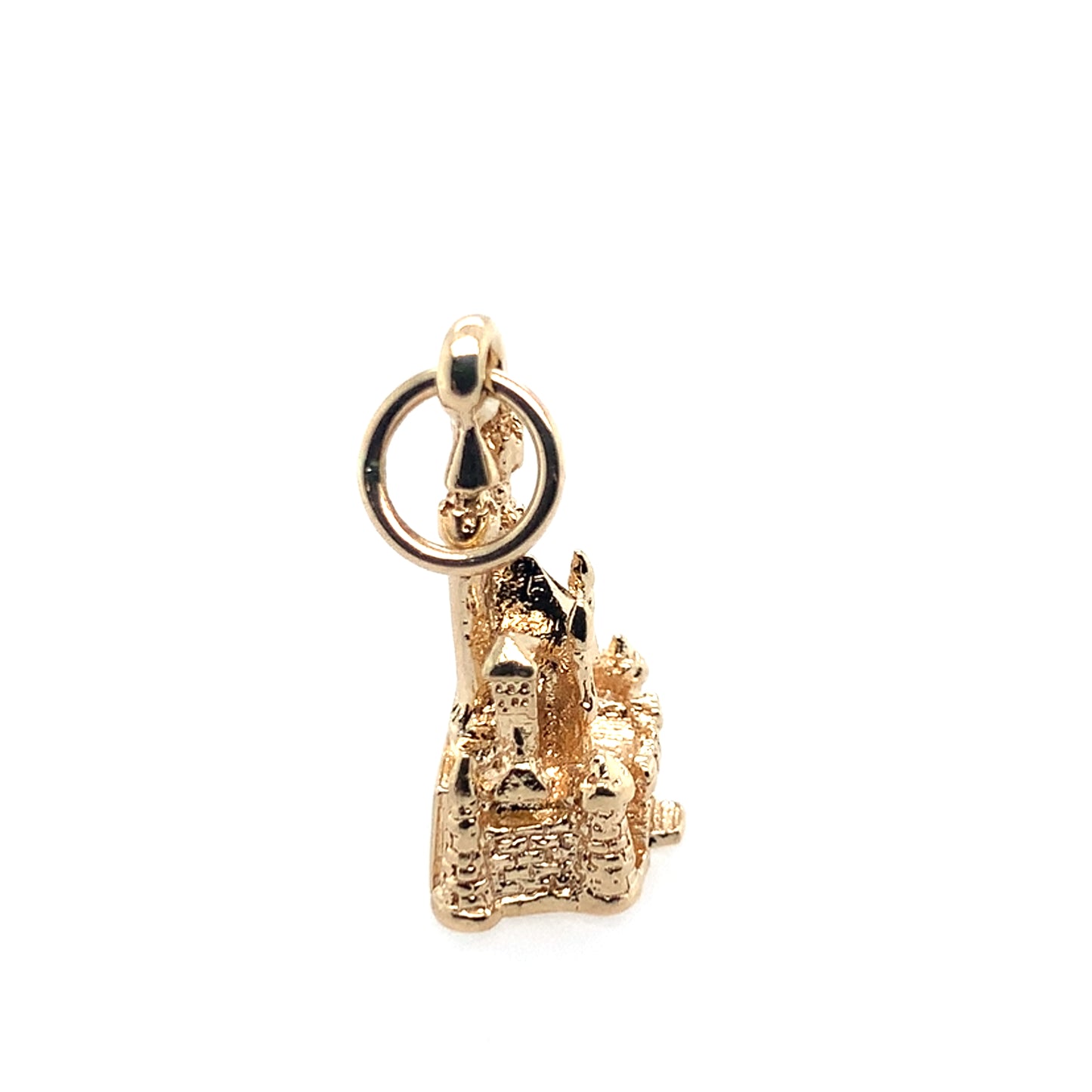 Estate 14K Yellow Gold Disneyland Castle Charm