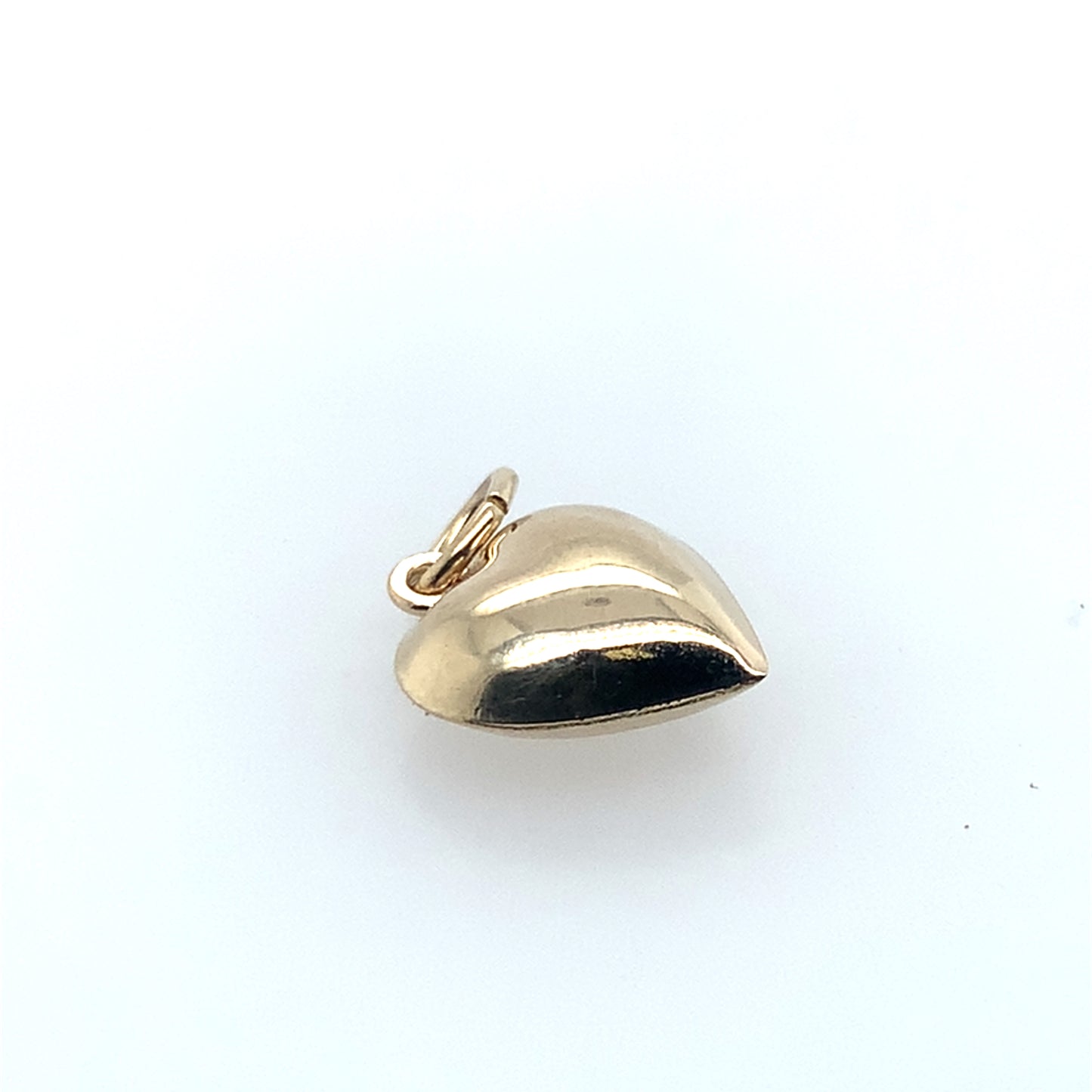 Estate 14K Yellow Gold Puffed Heart Charm