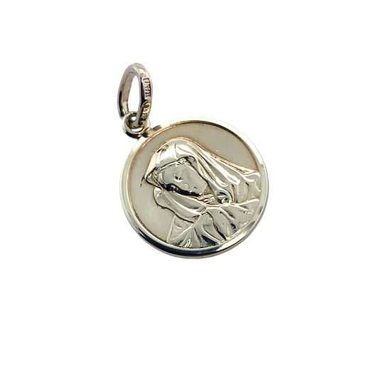 Estate 14K Yellow Gold Madonna Charm