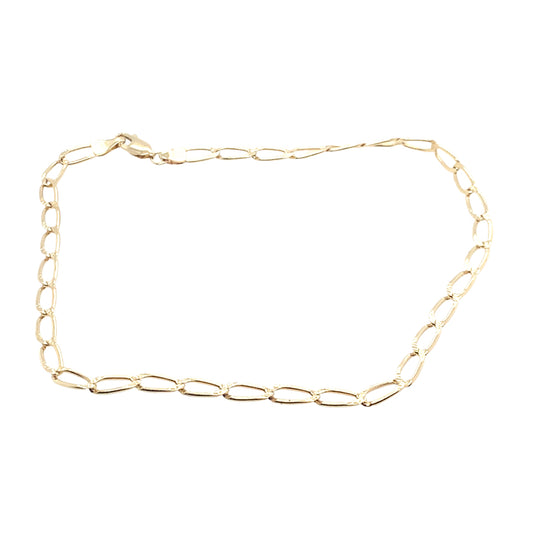 Estate 14K Yellow Gold Oval Link Chain