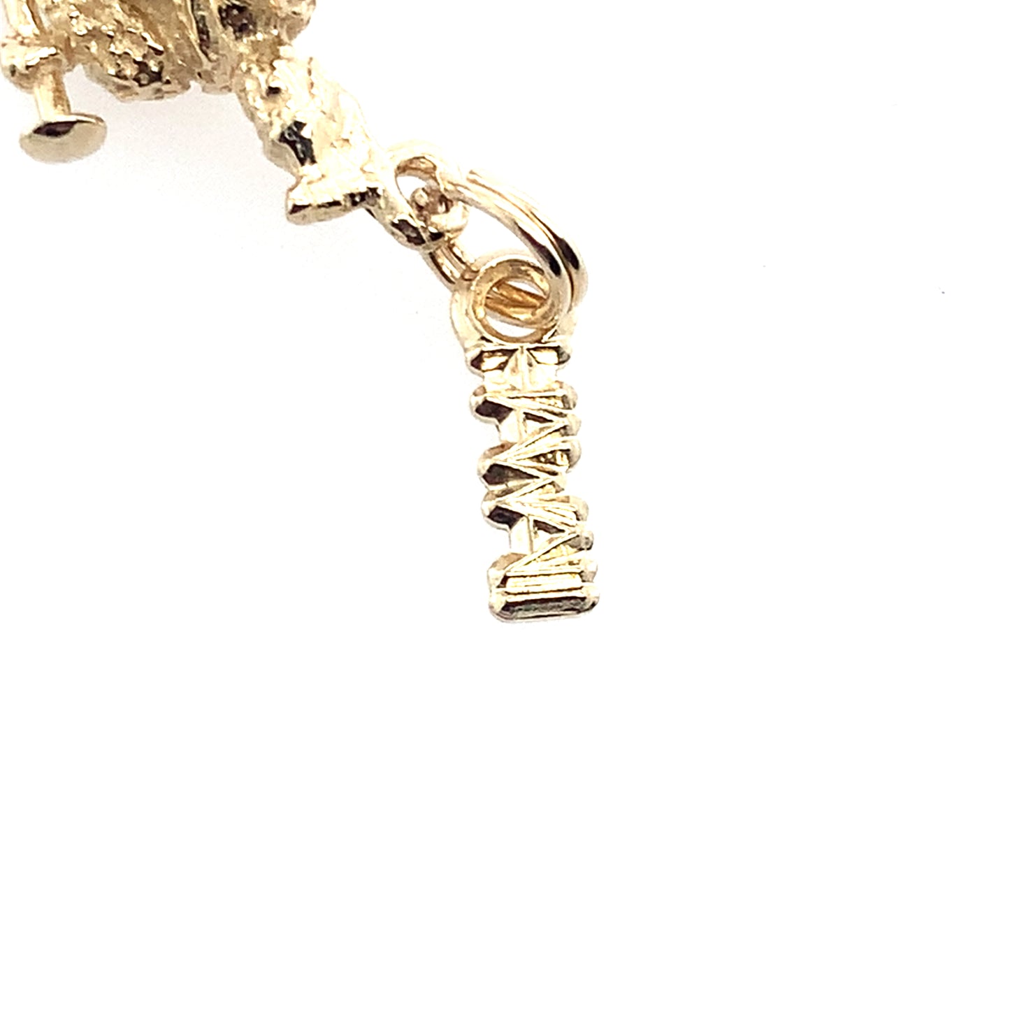 14K Yellow Gold Hawaii King Kamehameha Statue Pendant **Final Sale No Warranty**