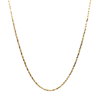 Estate 14K Yellow Gold Rope Chain
