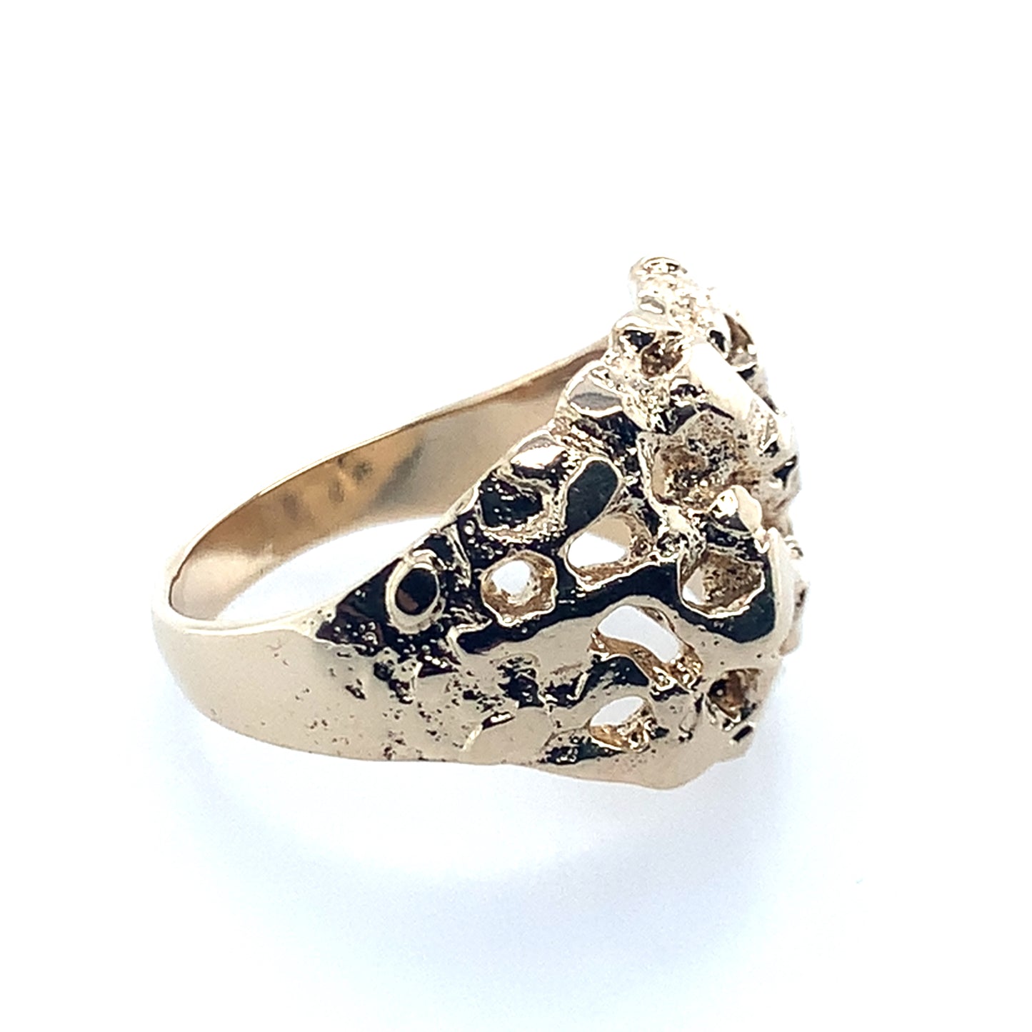 14K Yellow Gold Nugget Ring **Final Sale No Warranty**