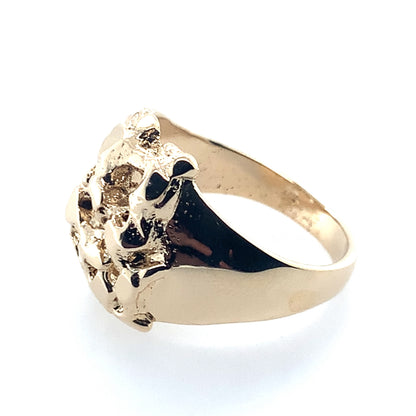 14K Yellow Gold Nugget Ring **Final Sale No Warranty**