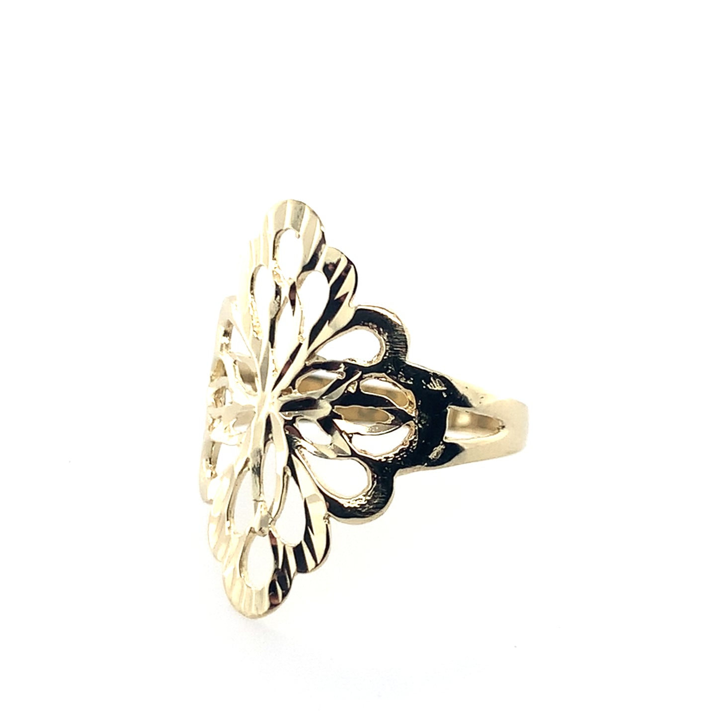 14K Yellow Gold Filigree Ring **Final Sale No Warranty**