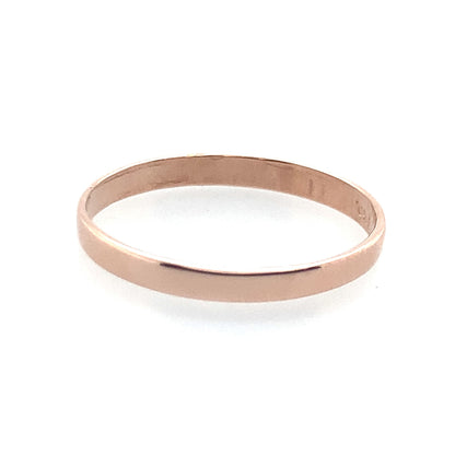 14K Rose Gold 2Mm Band Size 4 **Final Sale No Warranty**