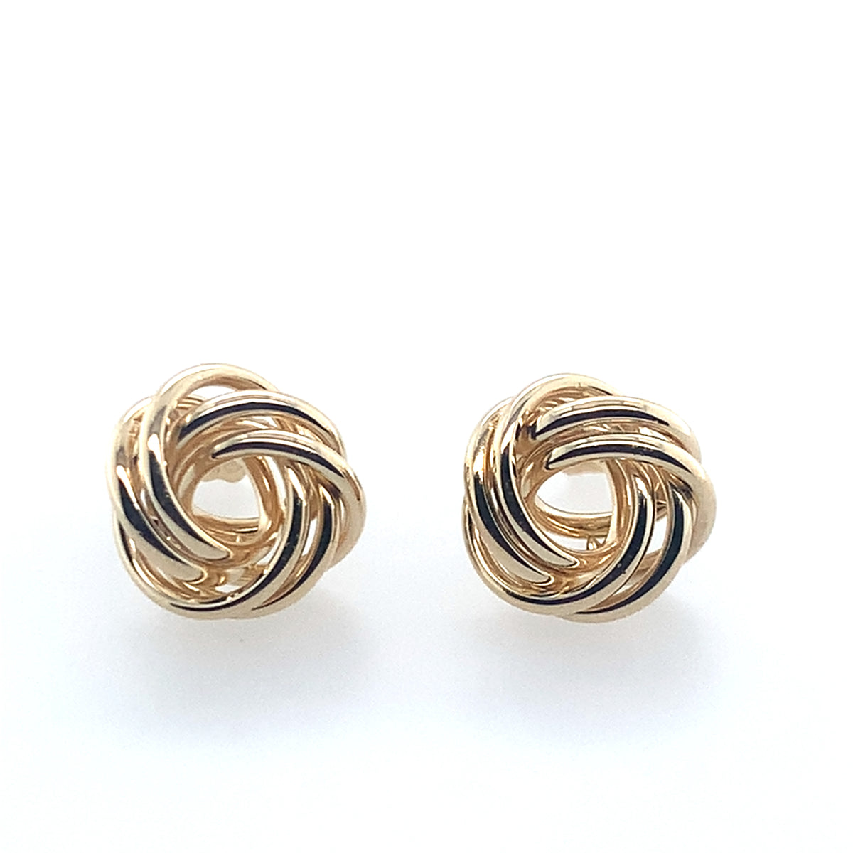 Estate 14K Yellow Knot Stud Earrngs **Final Sale No Warranty**