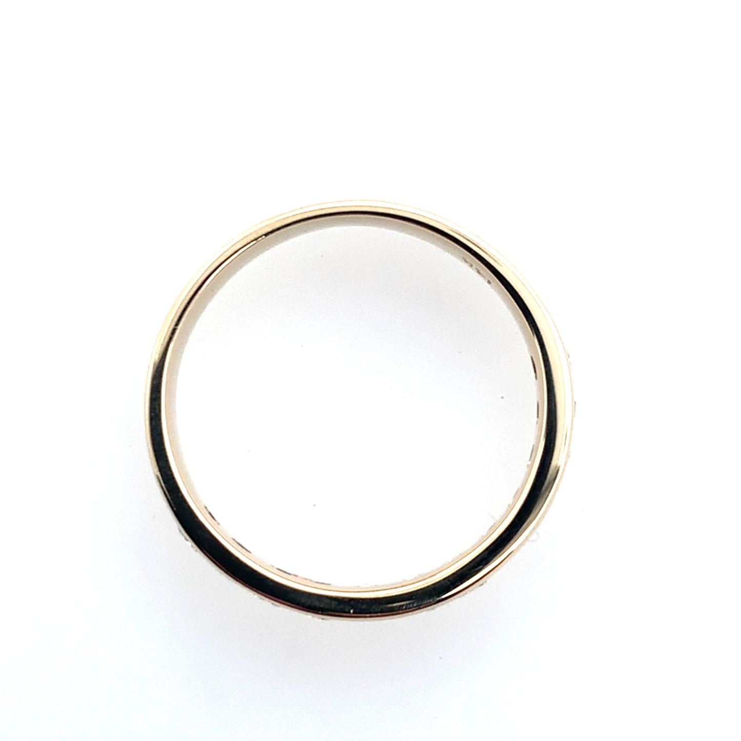 Estate 14K Yellow Gold Channel Set Diamond Band