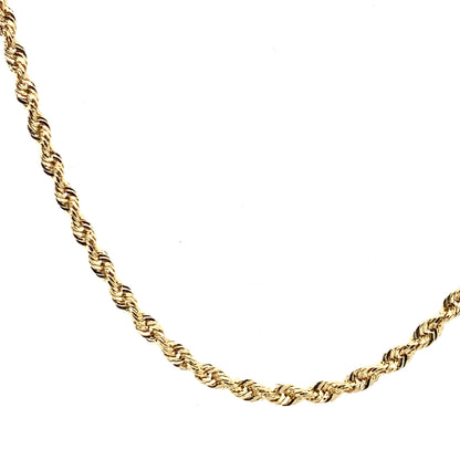 Estate 14K Yellow Gold Rope Chain