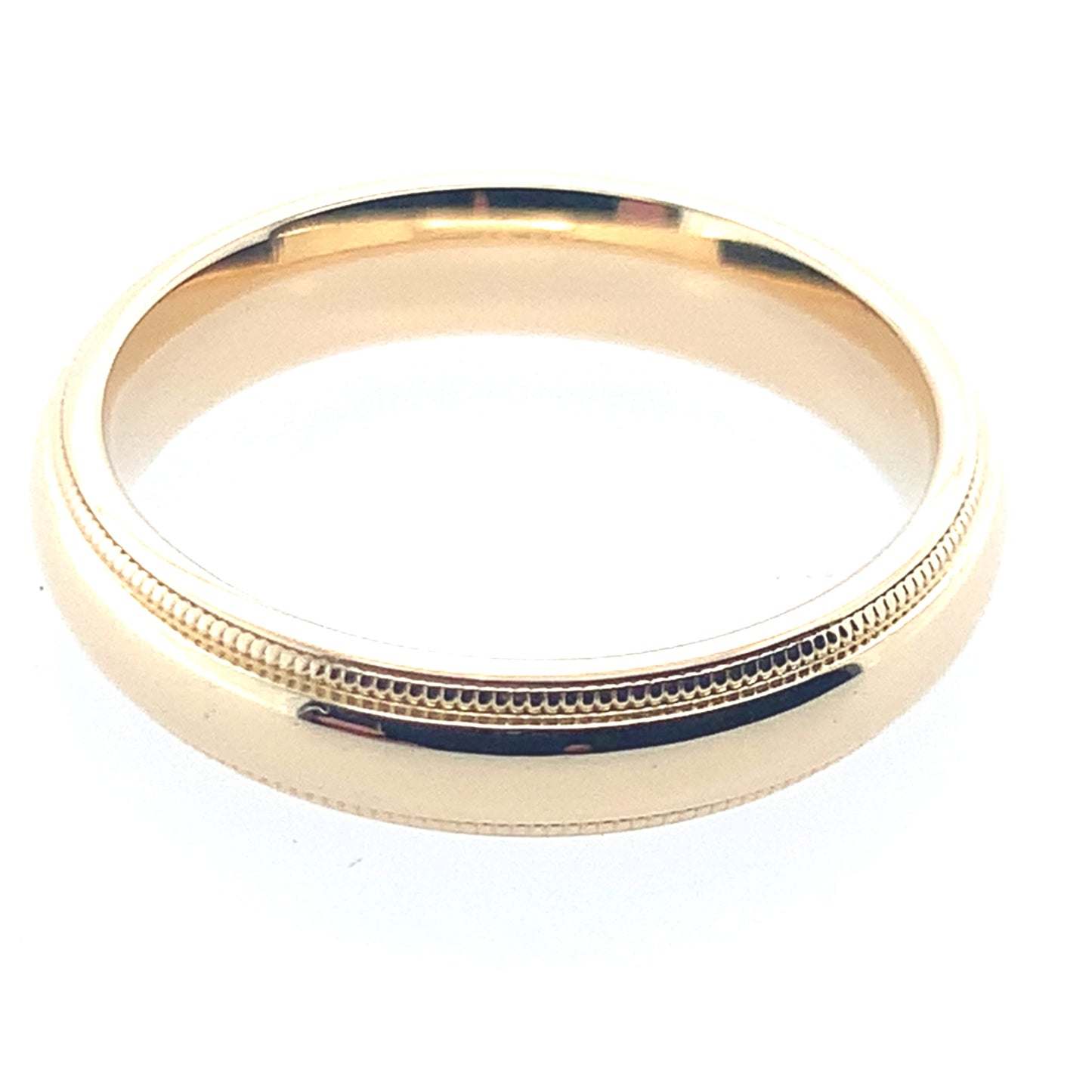14K Yellow Gold Double Milgrain Band **Final Sale No Warranty**
